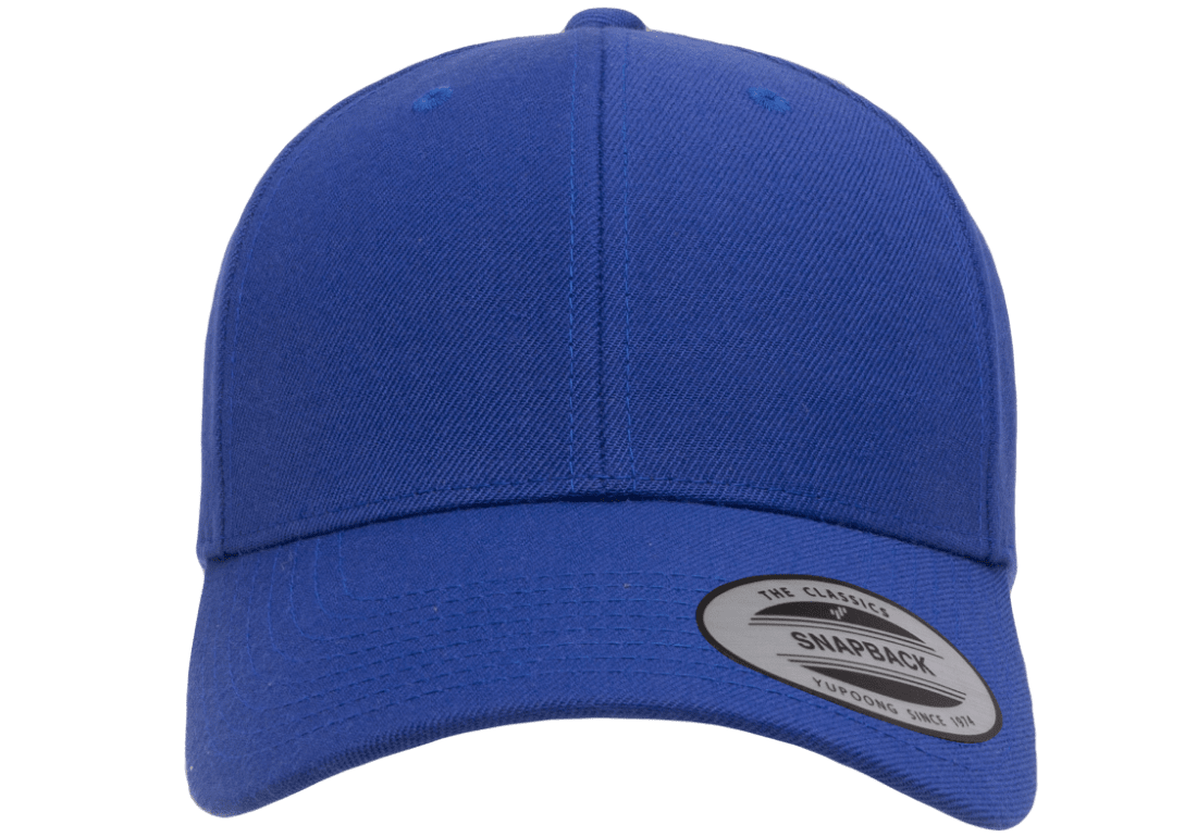 Experience Excellence: YP CLASSICS® Visor Premium Royal The Clubhouse Blue Snapback Curved